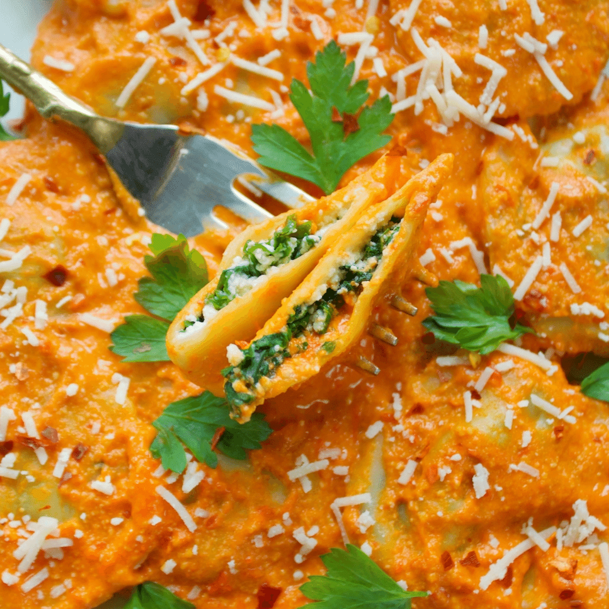 Kale and Spinach Ravioli - Plantifully Based