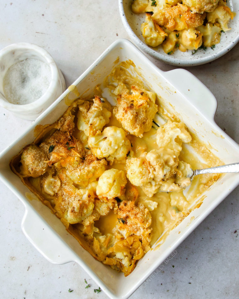 Cheesy Cauliflower Bake - Plantifully Based