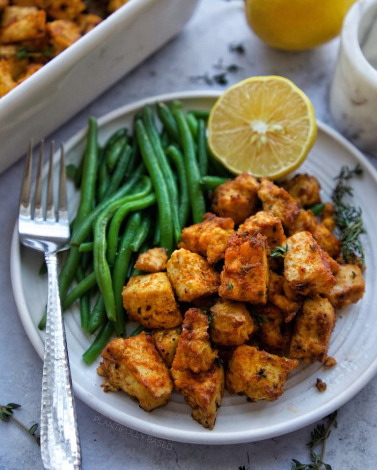 Baked Tofu Bites - Plantifully Based