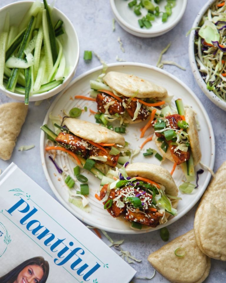 Sweet Gochujang Tempeh Bao - Plantifully Based