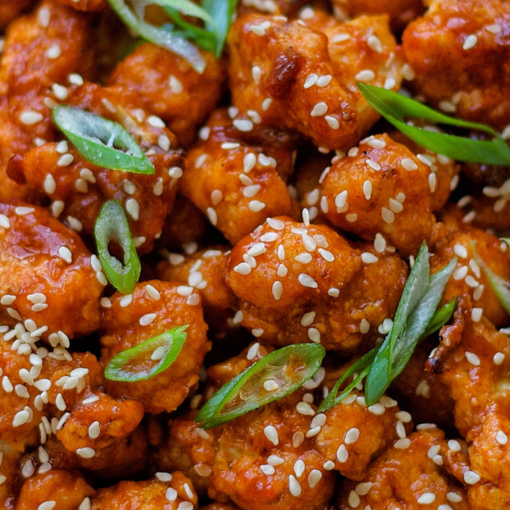 Sweet and Spicy Korean Inspired Popcorn Cauliflower - Plantifully Based