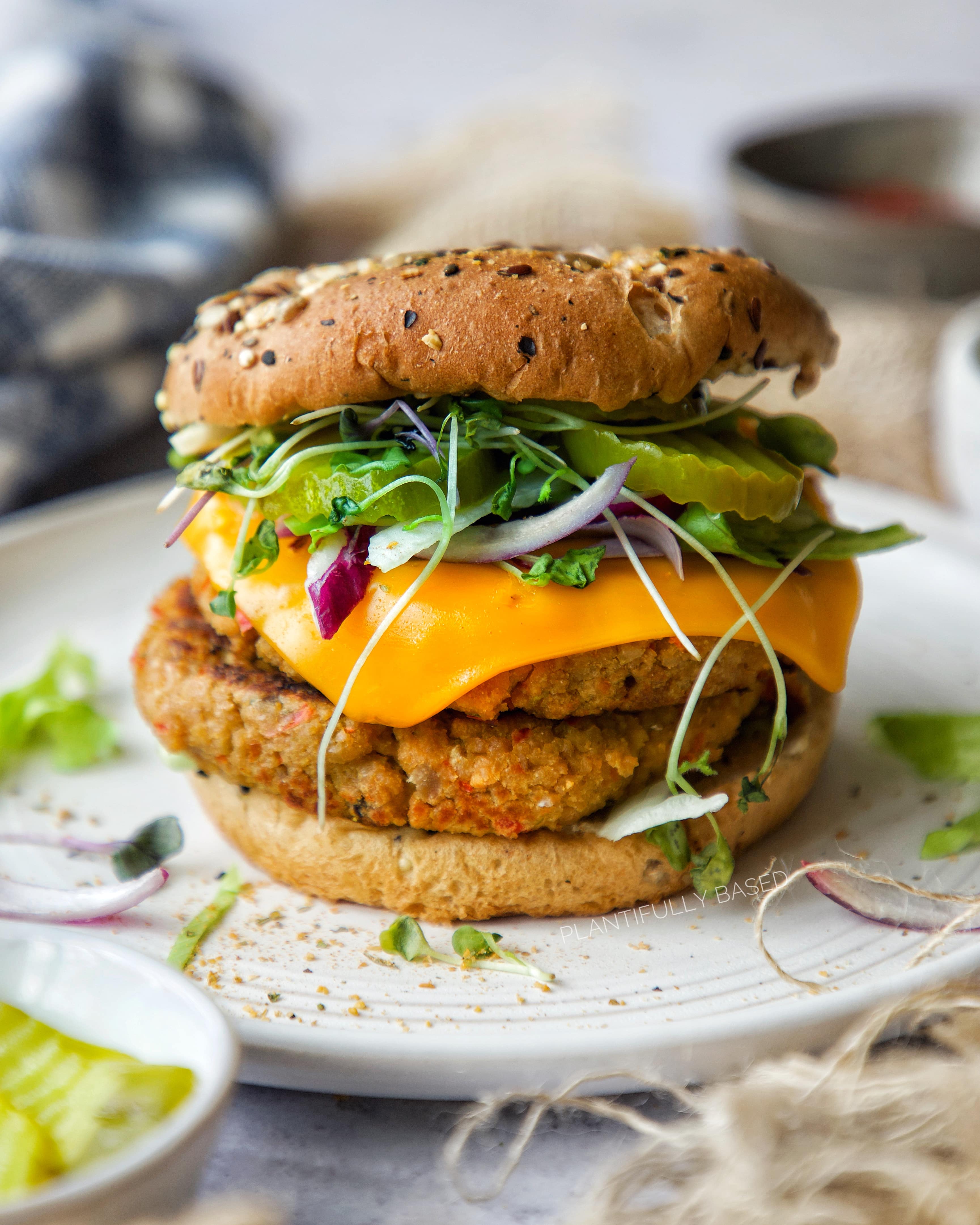 textured vegetable protein burger recipes