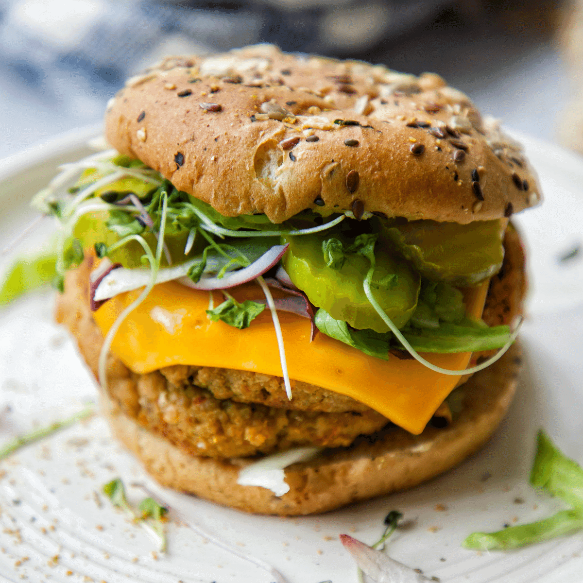 Homemade Vegan Turkey-Style Burgers - Plantifully Based