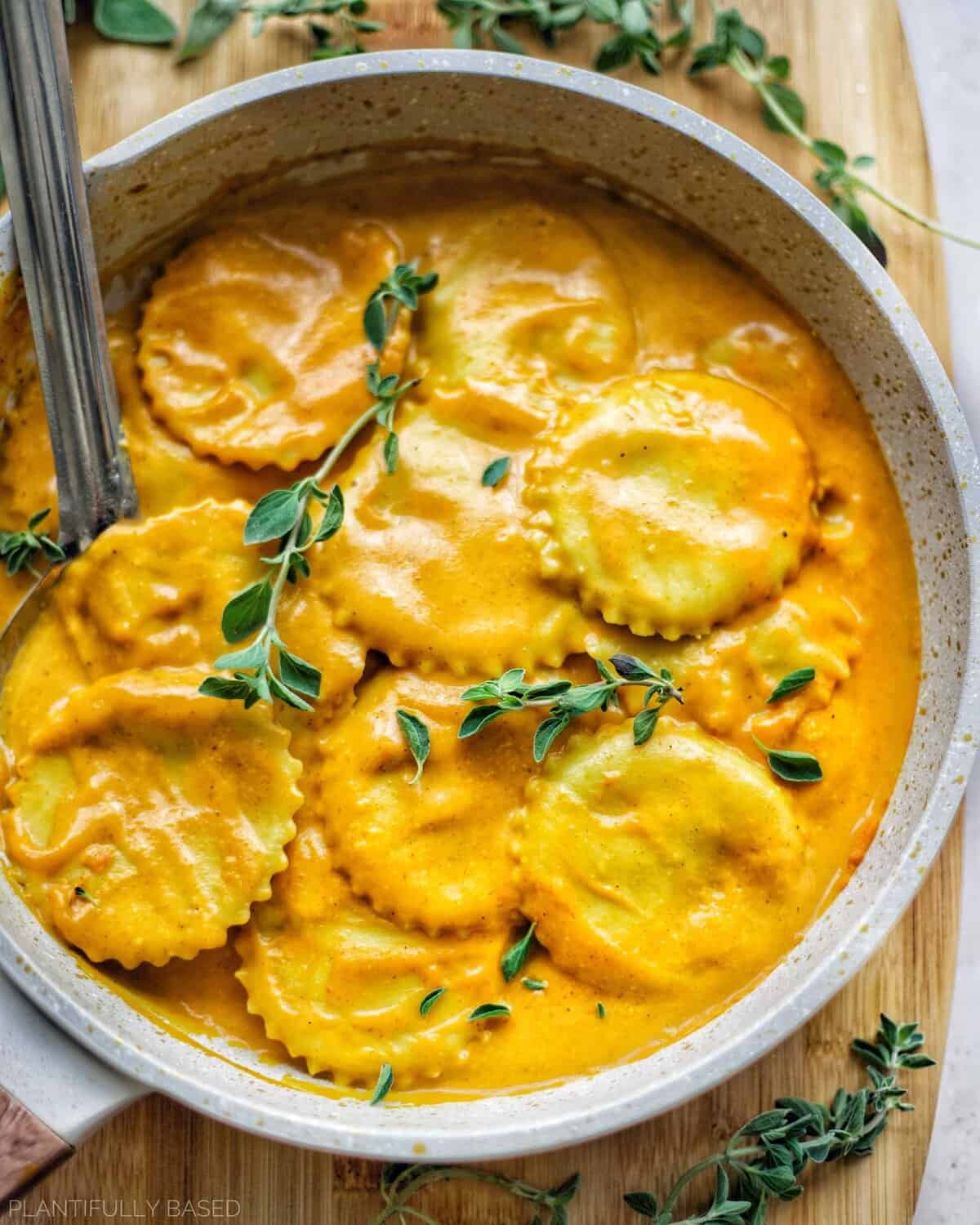 Homemade Vegan Pumpkin Ravioli-image