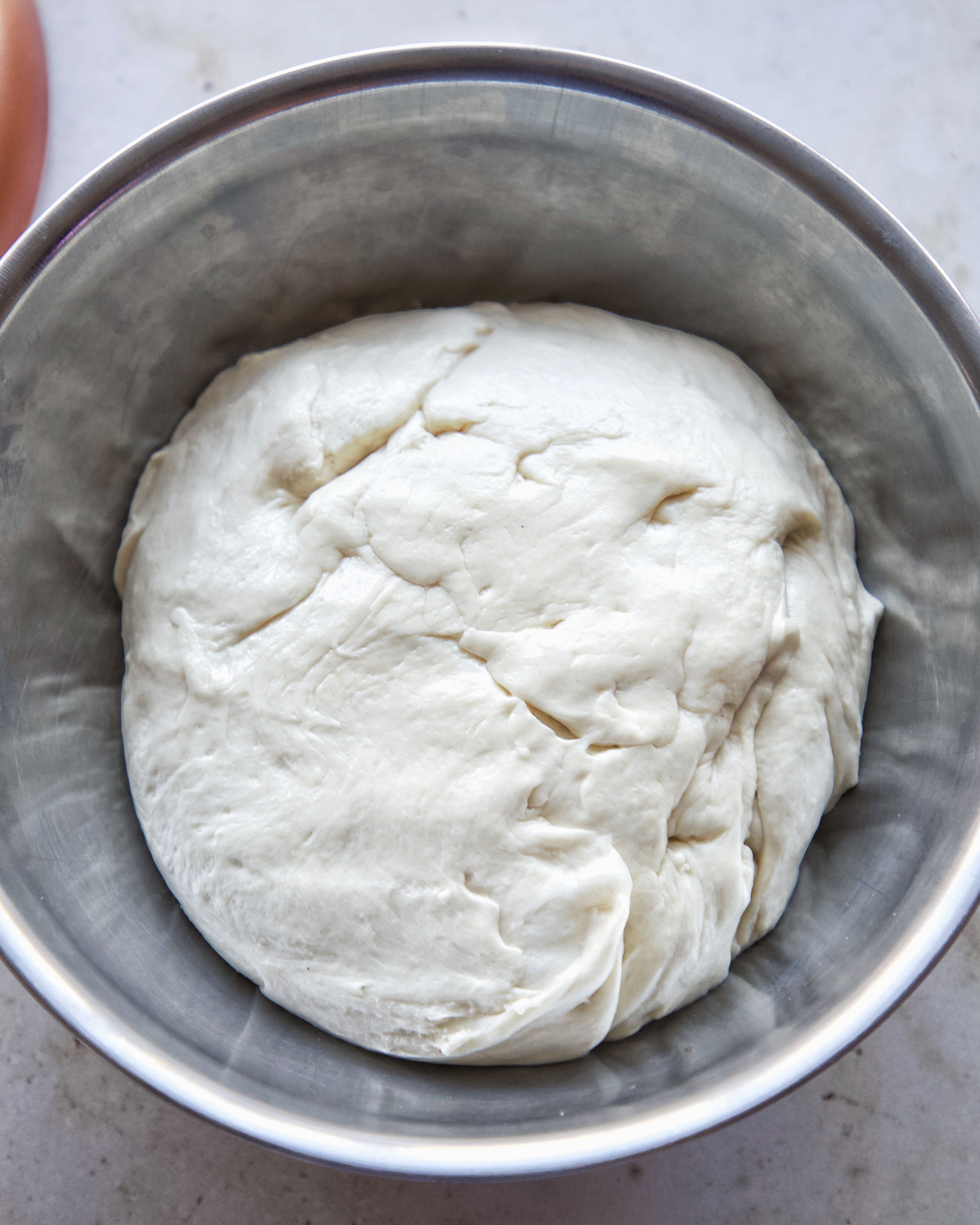 image of pretzel dough before proofing