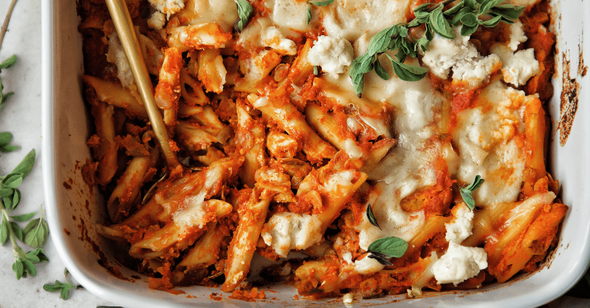 Vegan Baked Ziti - Plantifully Based