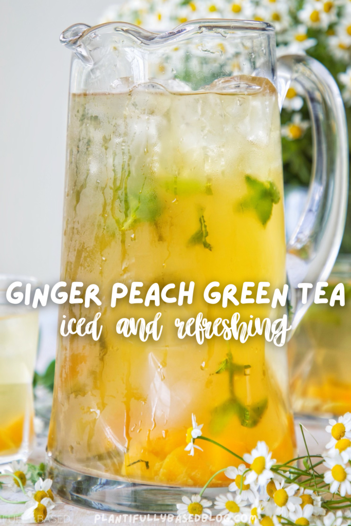Ginger Peach Iced Green Tea - Flavour and Savour
