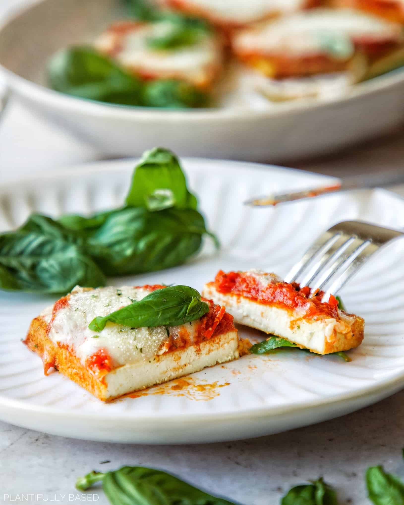 Easy Vegan Tofu Parm - Plantifully Based