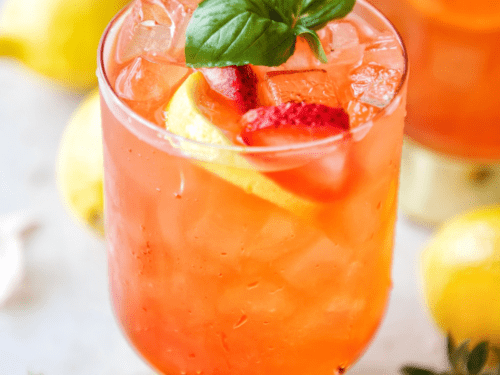 Strawberry Basil Lemonade Recipe + Video • Ciao Florentina