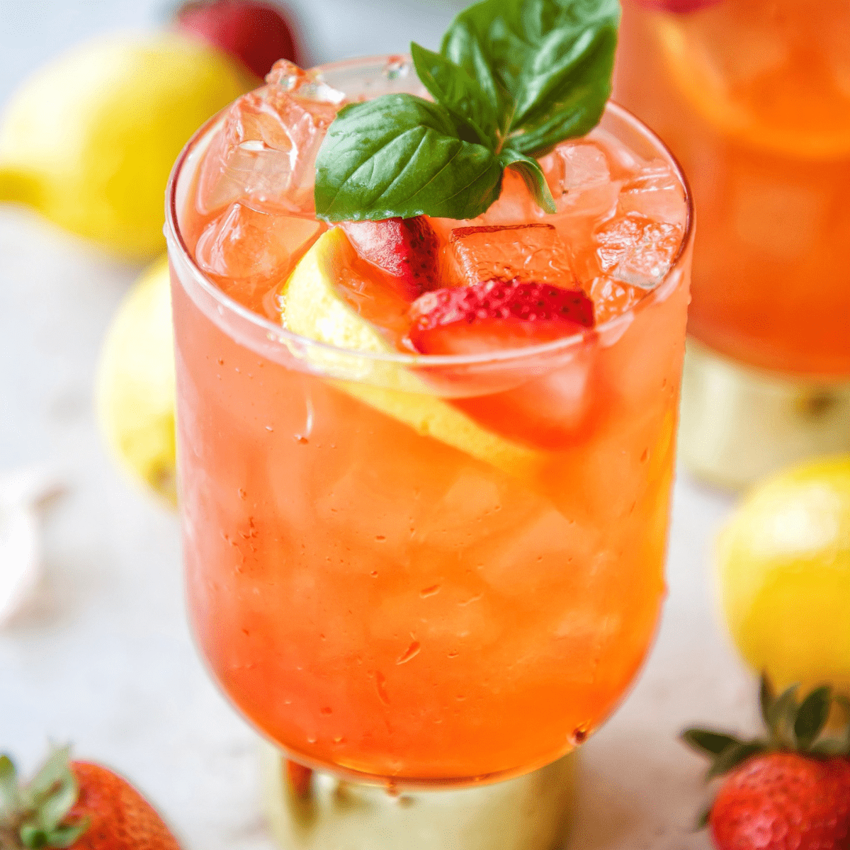 Easy Basil Strawberry Lemonade Plantifully Based