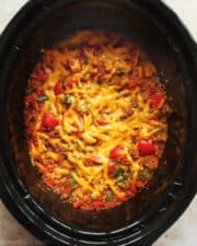 Slow Cooker Stuffed Pepper Casserole - Plantifully Based