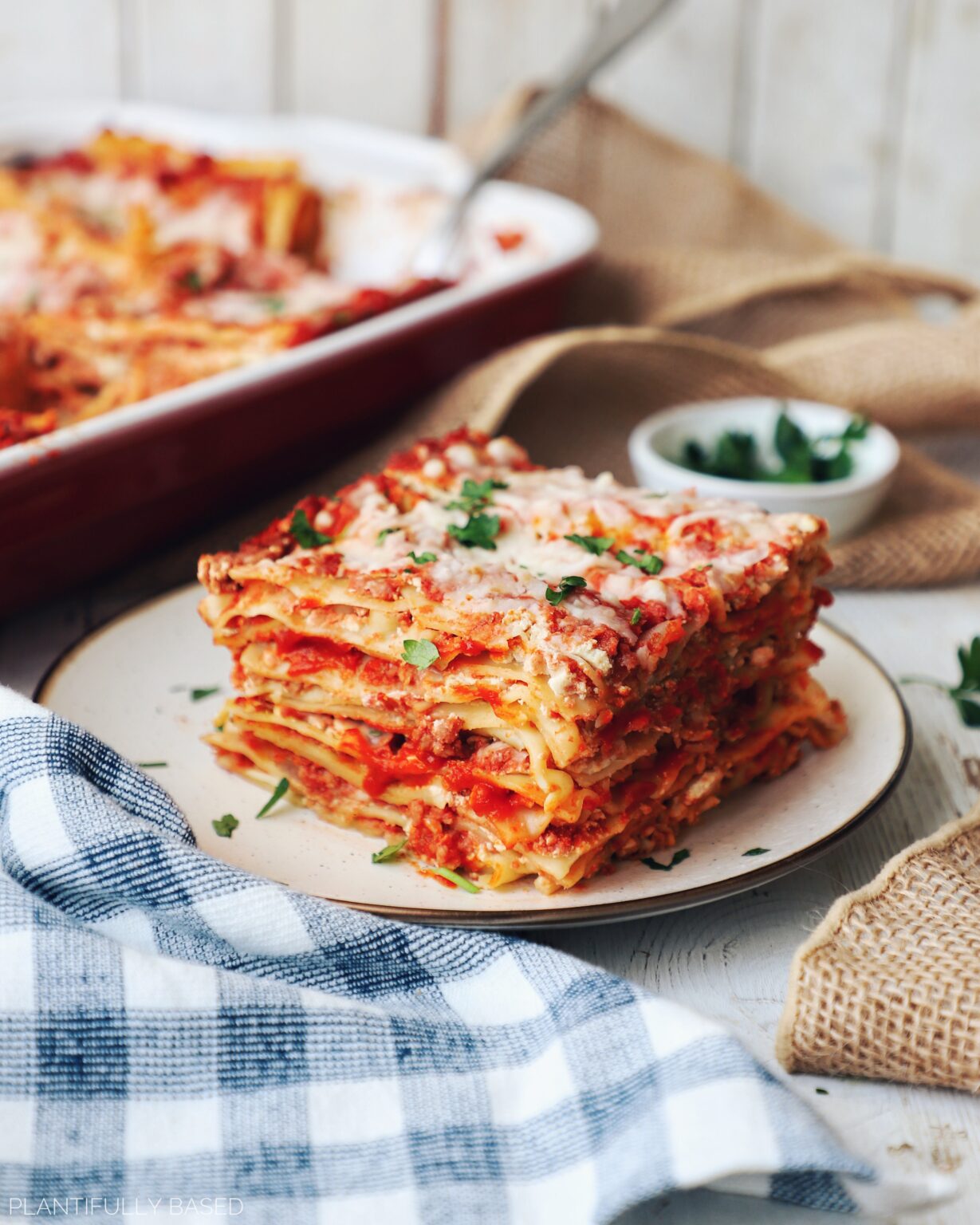 The Best Vegan Lasagna - Plantifully Based