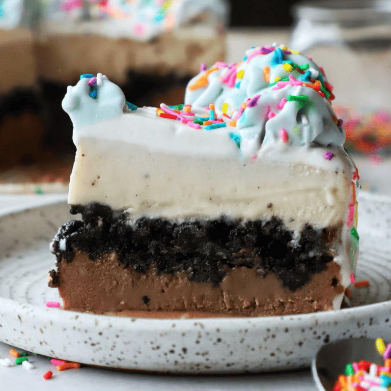 Dairy Free Ice Cream Cake - Plantifully Based