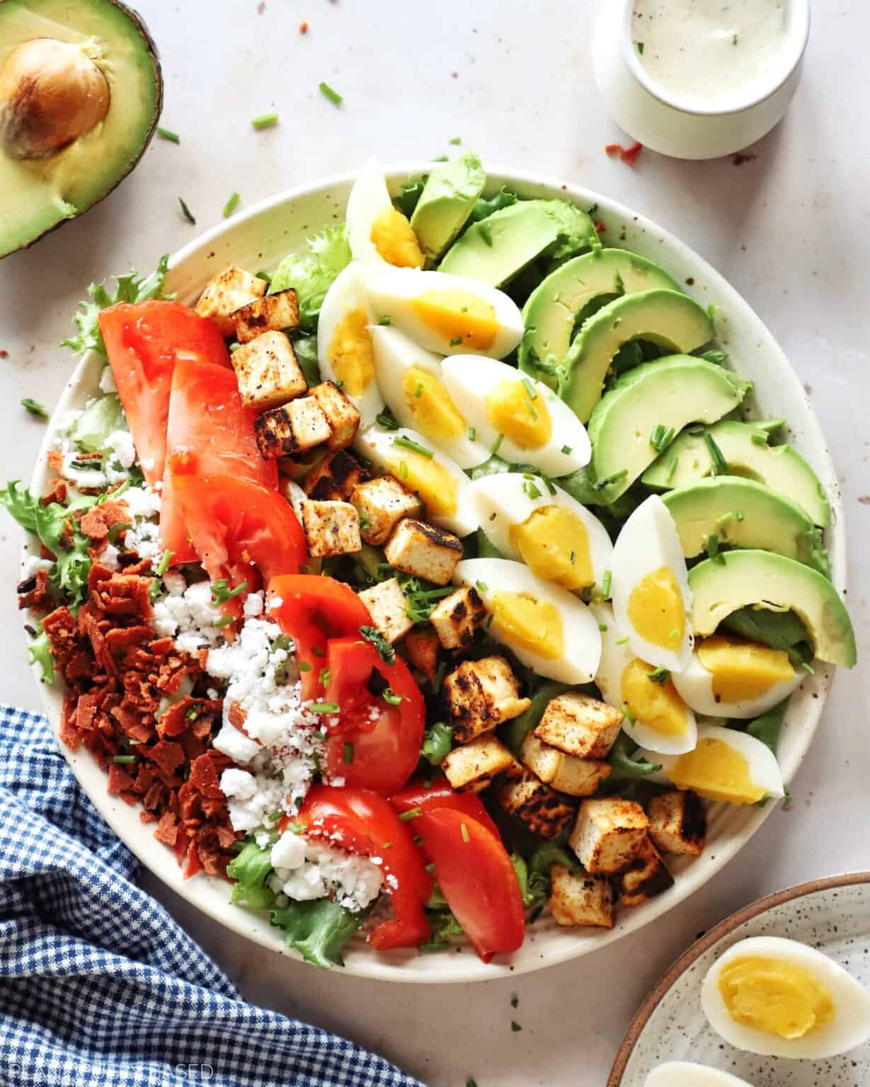 Incredible Vegan Cobb Salad - Plantifully Based