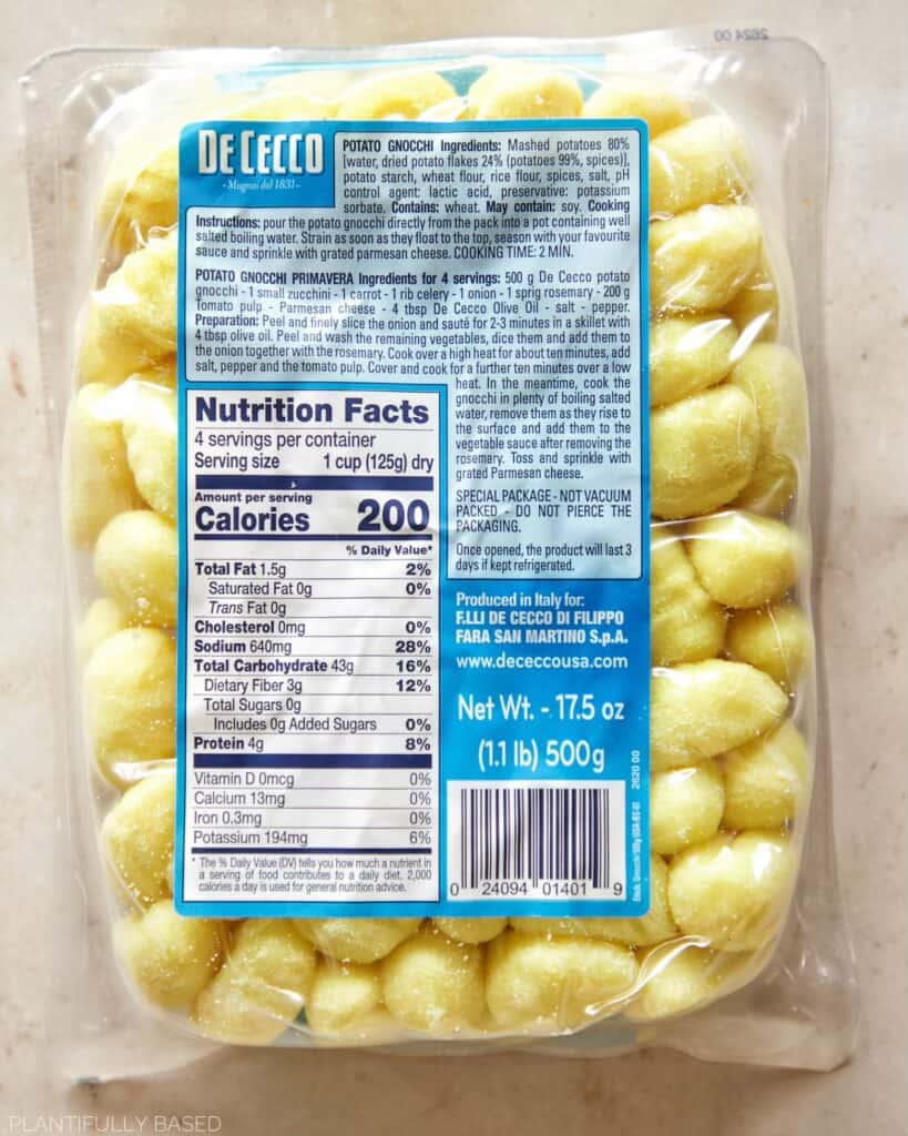 image of gnocchi ingredients
