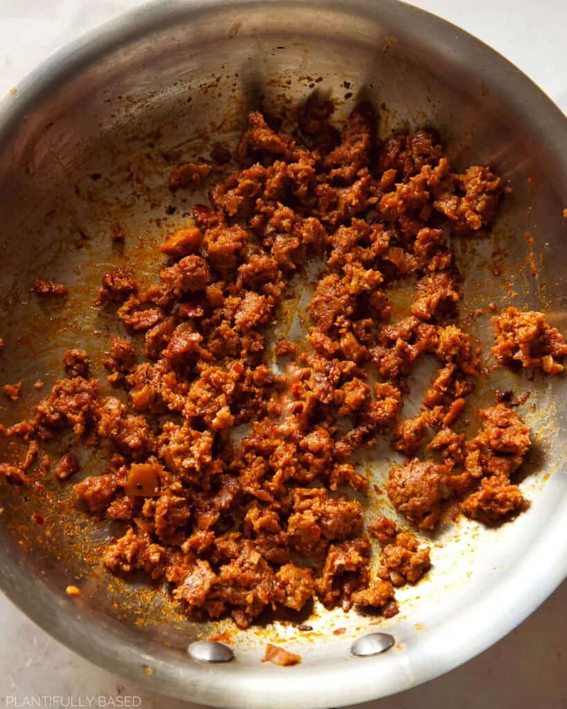 image of vegan chorizo
