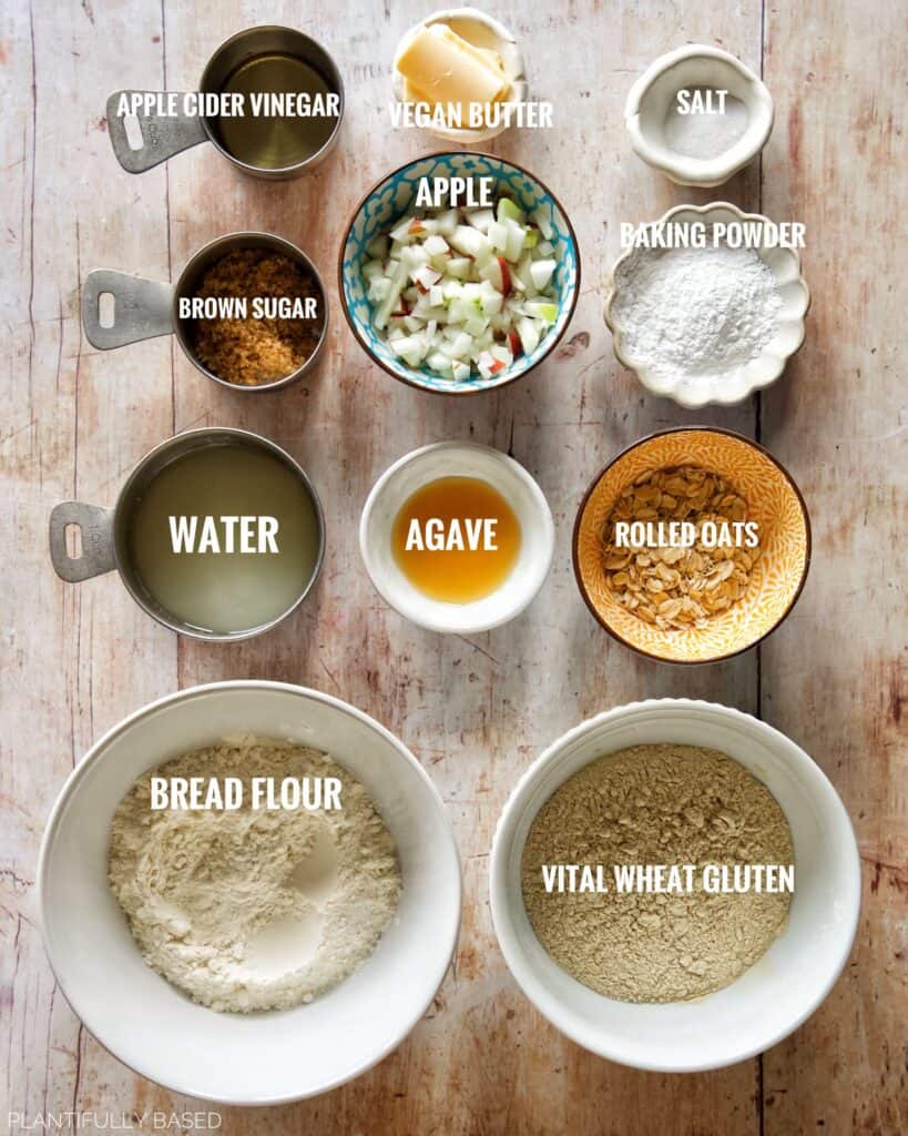 image of apple bagel ingredients
