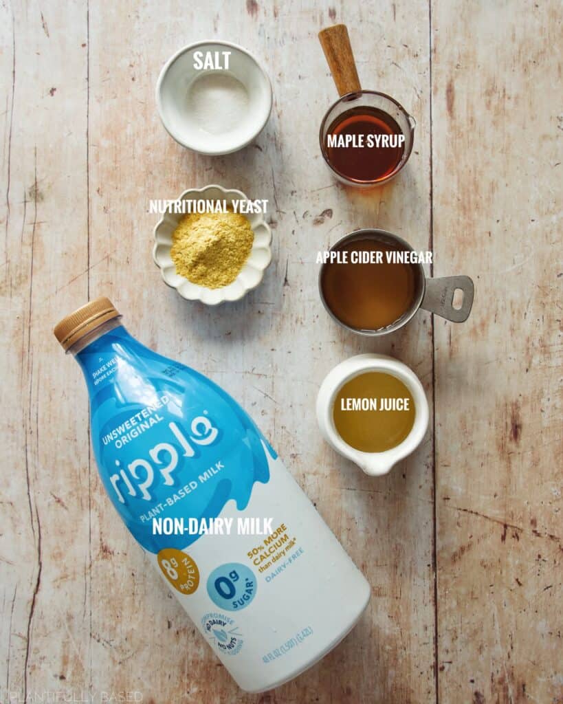 image of maple cream cheese ingredients
