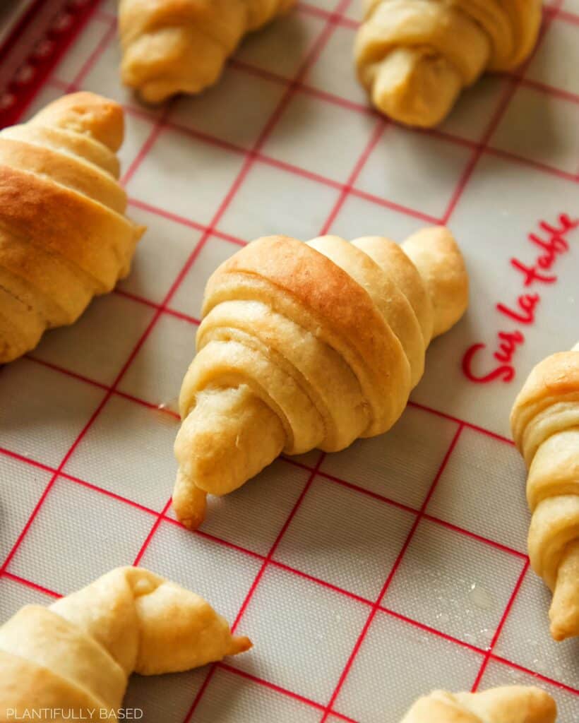 image of crescent rolls after being baked