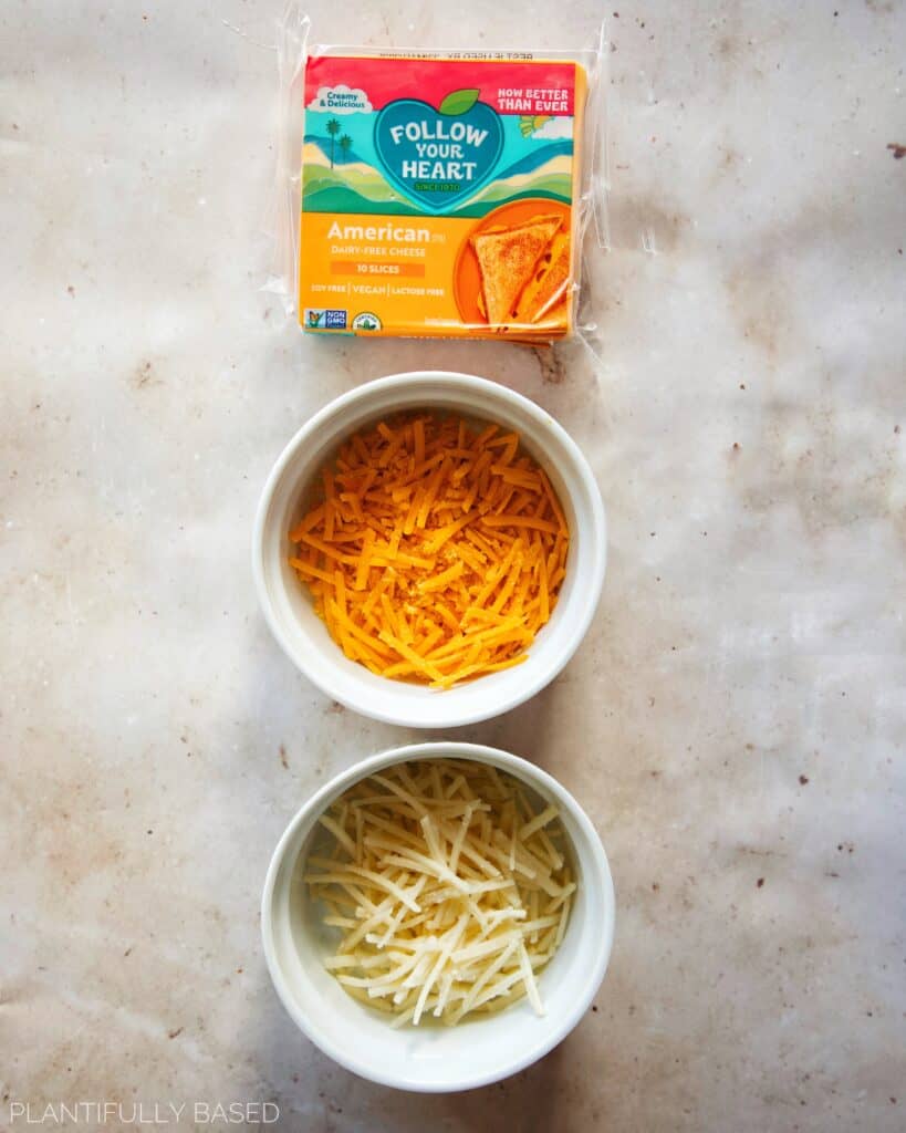 vegan cheeses for baked vegan mac and cheese