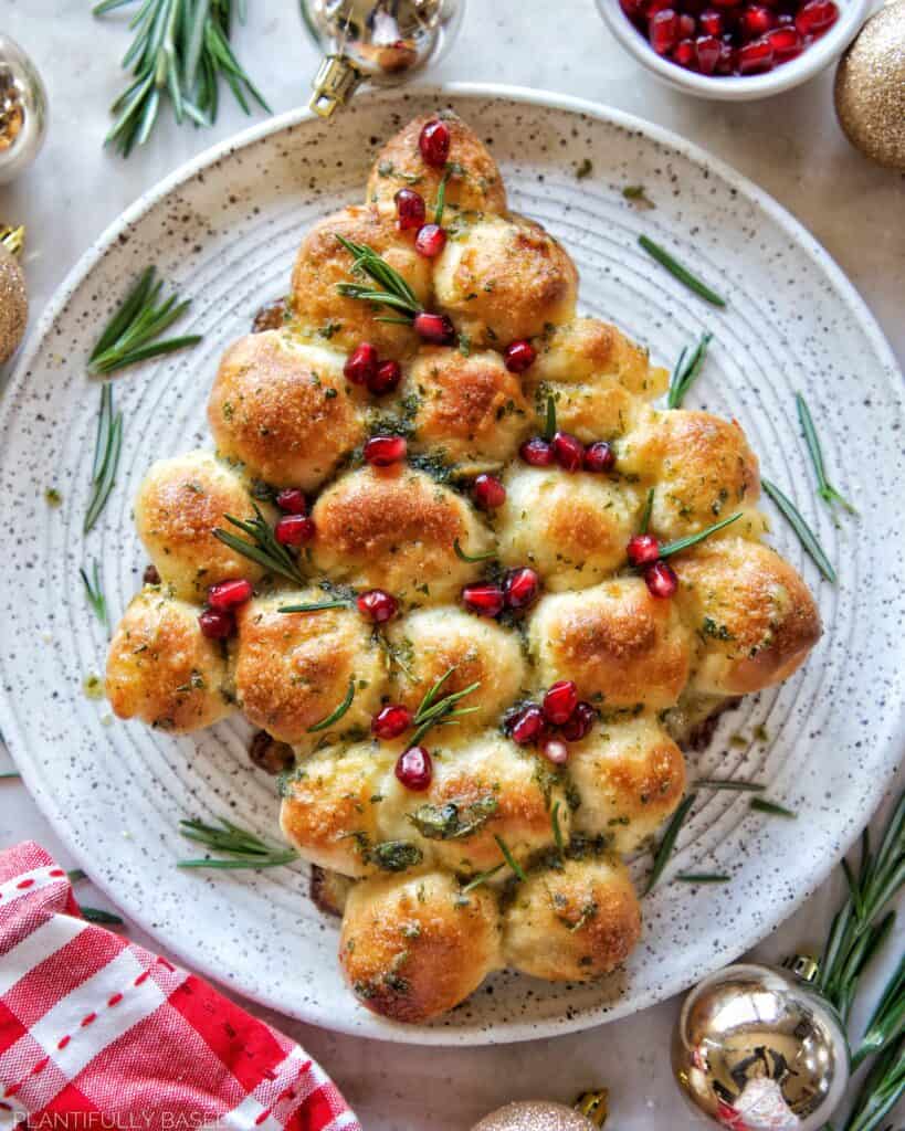 christmas tree pull apart bread
