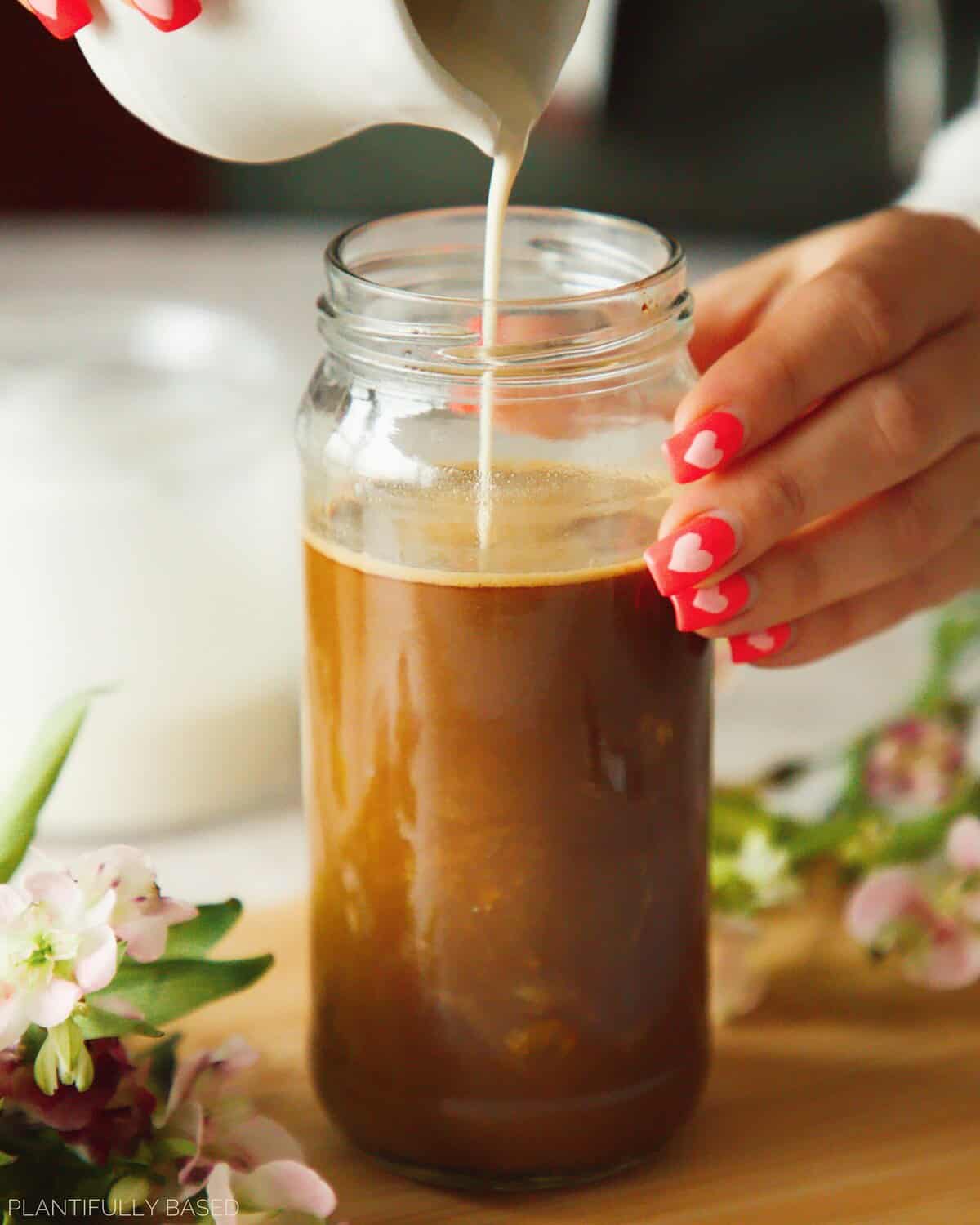 vegan half & half used for coffee creamer