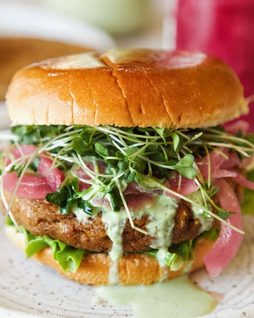 image of tofu burger