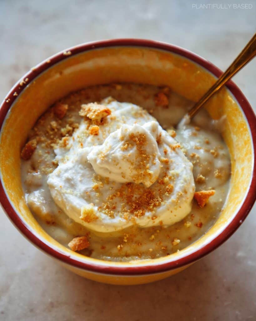 vegan banana pudding