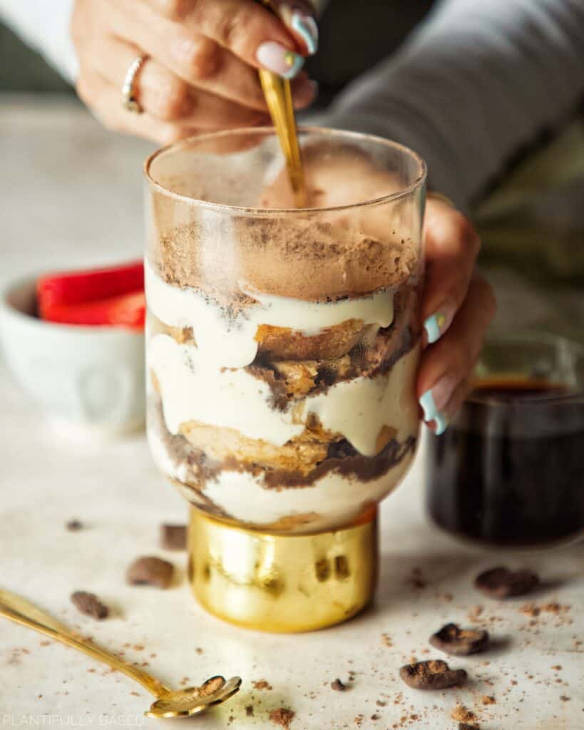 high protein breakfast tiramisu
