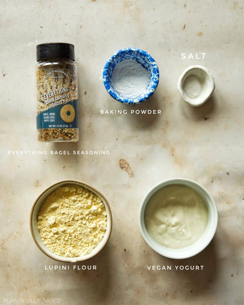 ingredients for high protein gluten free bagel