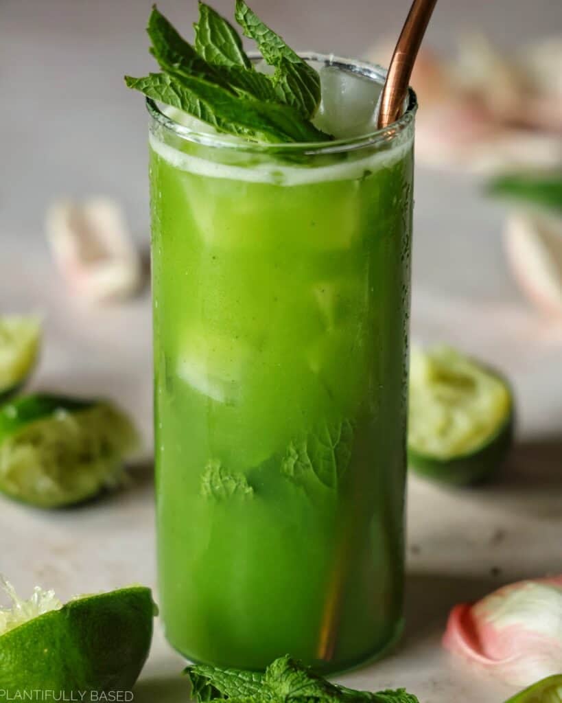 cucumber mint lime refresher