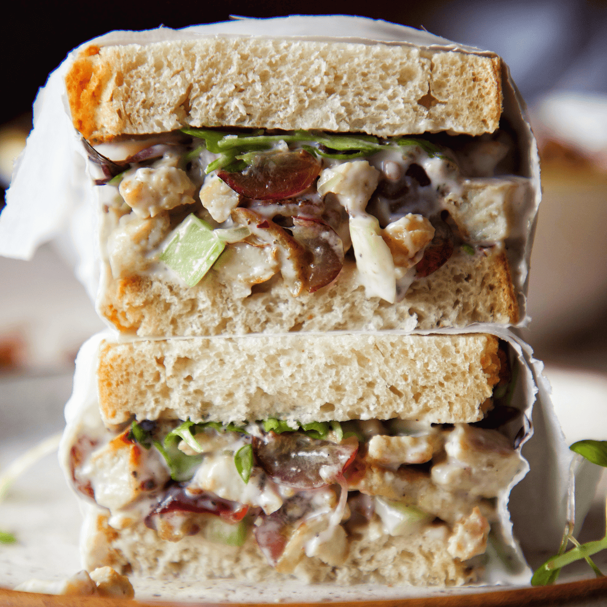 Delicious Vegan Waldorf "Chicken" Salad (Perfect for Sandwiches)