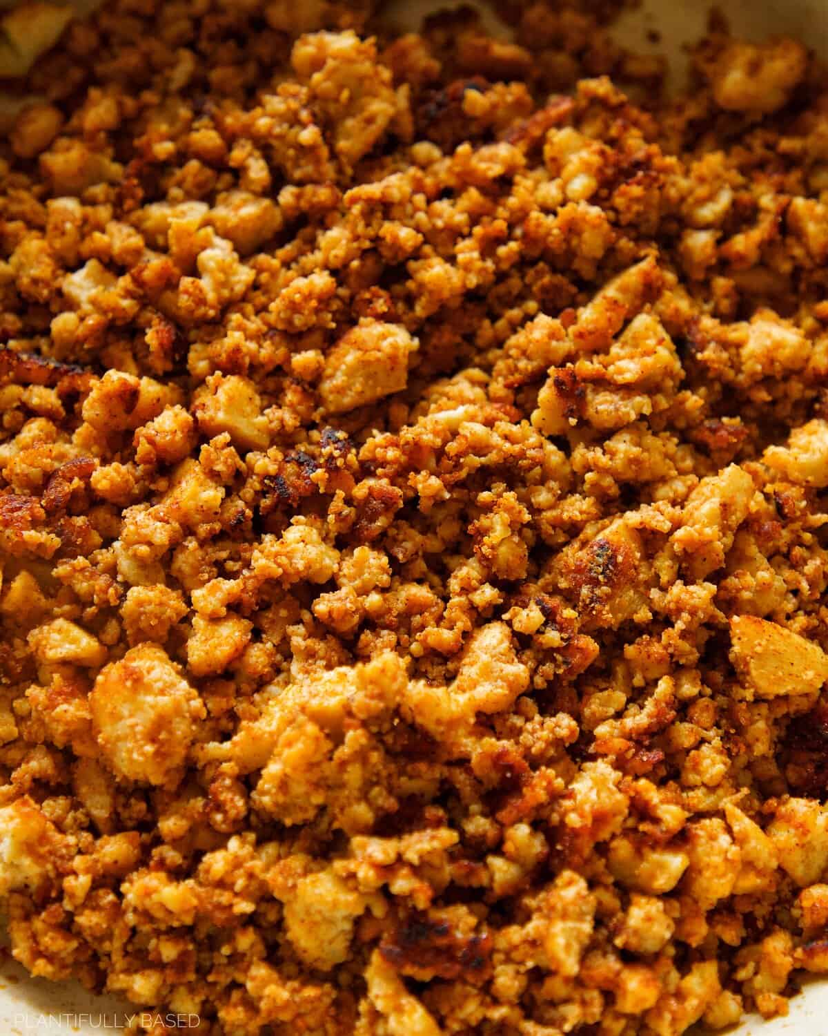 tofu for Vegan Crispy Corn & Tofu Tacos