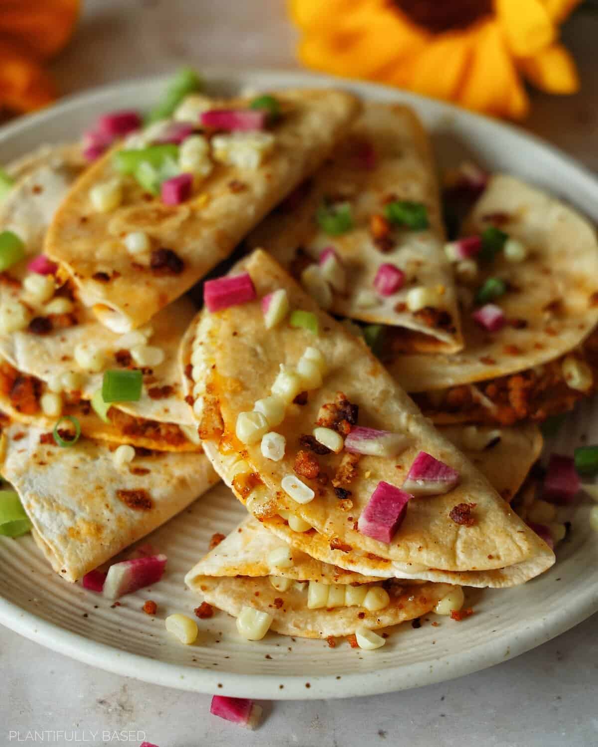 Vegan Crispy Corn & Tofu Tacos