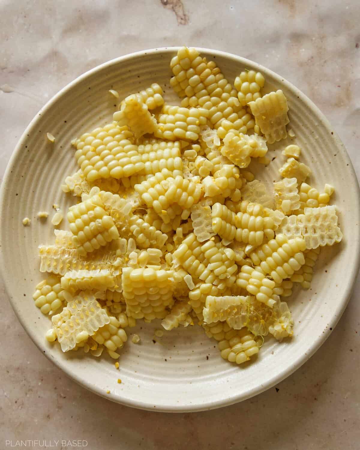 corn for Vegan Crispy Corn & Tofu Tacos