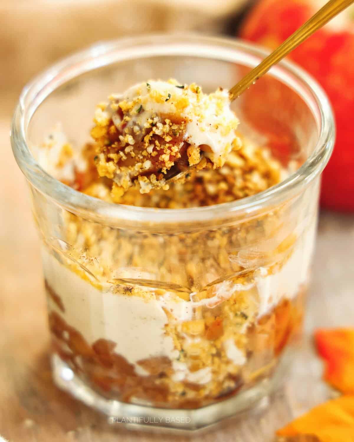 High Protein Apple Pie Yogurt Bowl (Vegan)