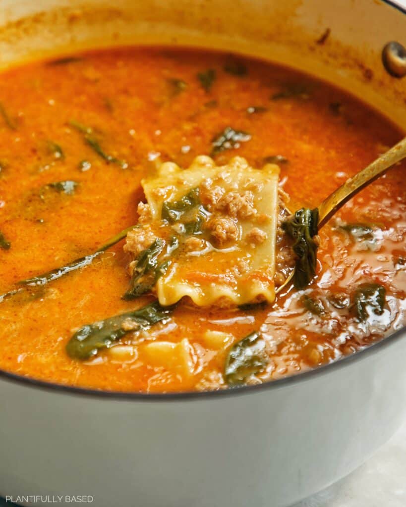 Vegan Lasagna Soup