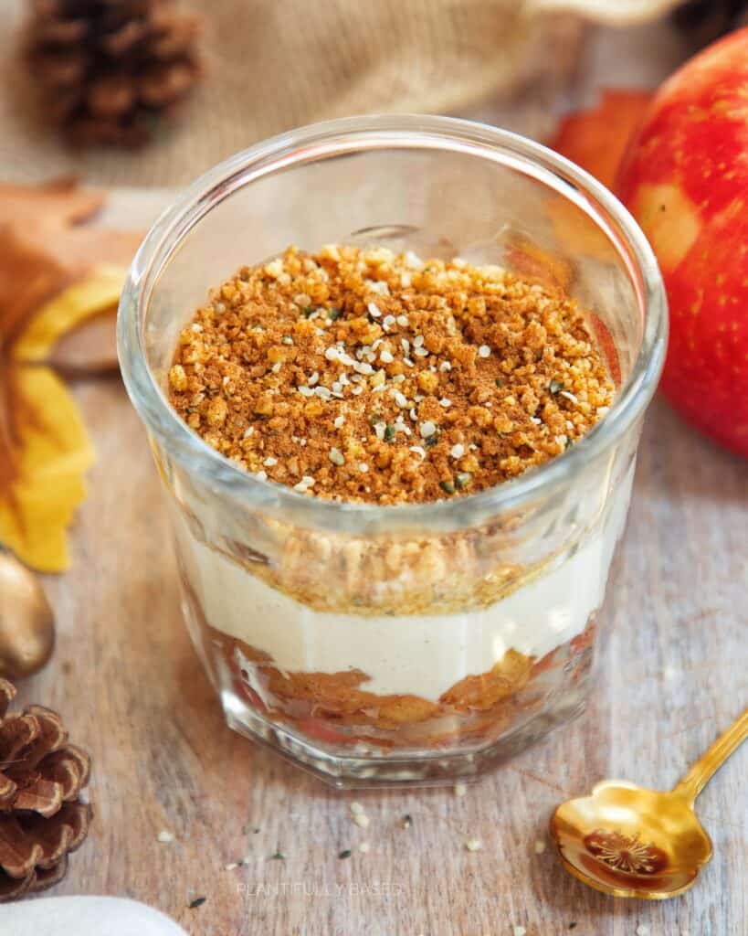 High Protein Apple Pie Yogurt Bowl (Vegan)
