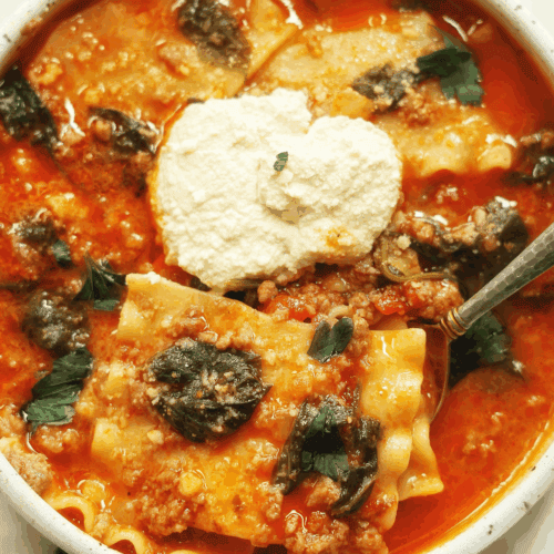 Vegan Lasagna Soup