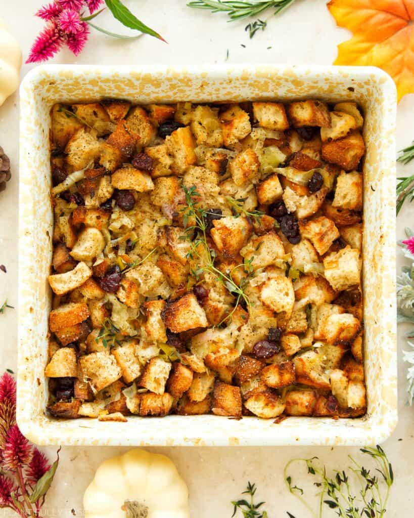 Craisin and Leek Sourdough Stuffing