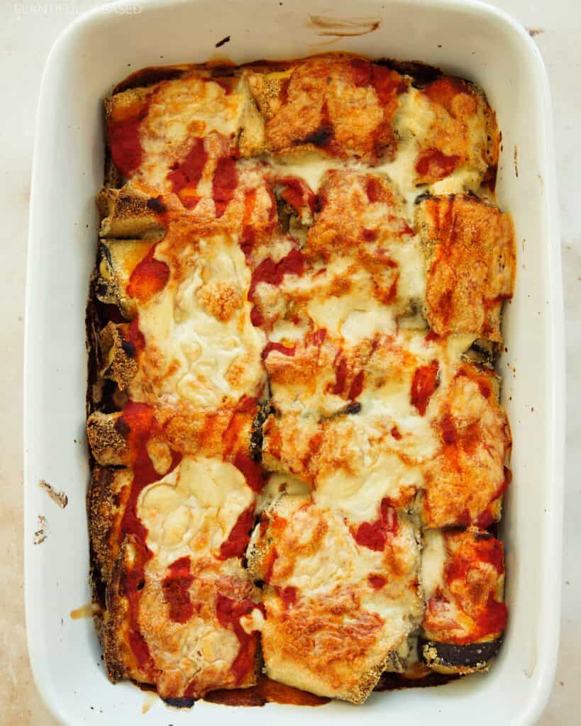 Baked Vegan Eggplant Rollatini