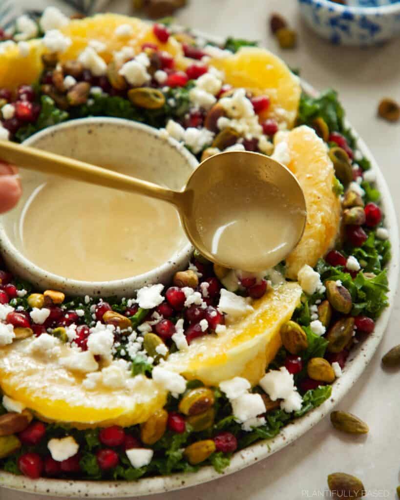 Kale Orange Wreath Salad