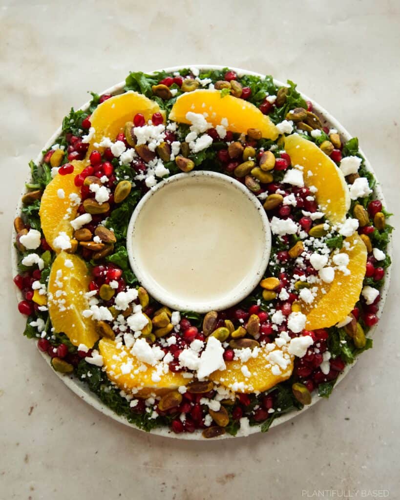 Kale Orange Wreath Salad