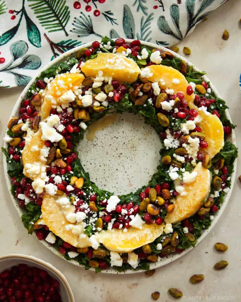 Kale Orange Wreath Salad