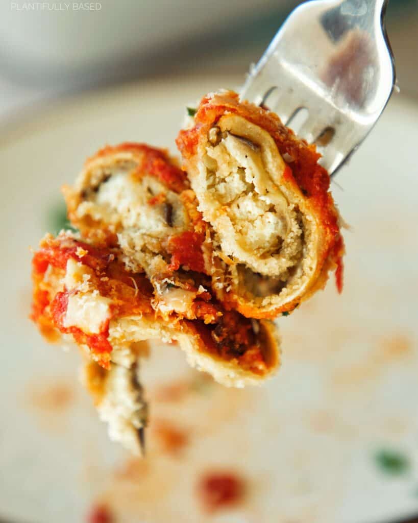 Baked Vegan Eggplant Rollatini