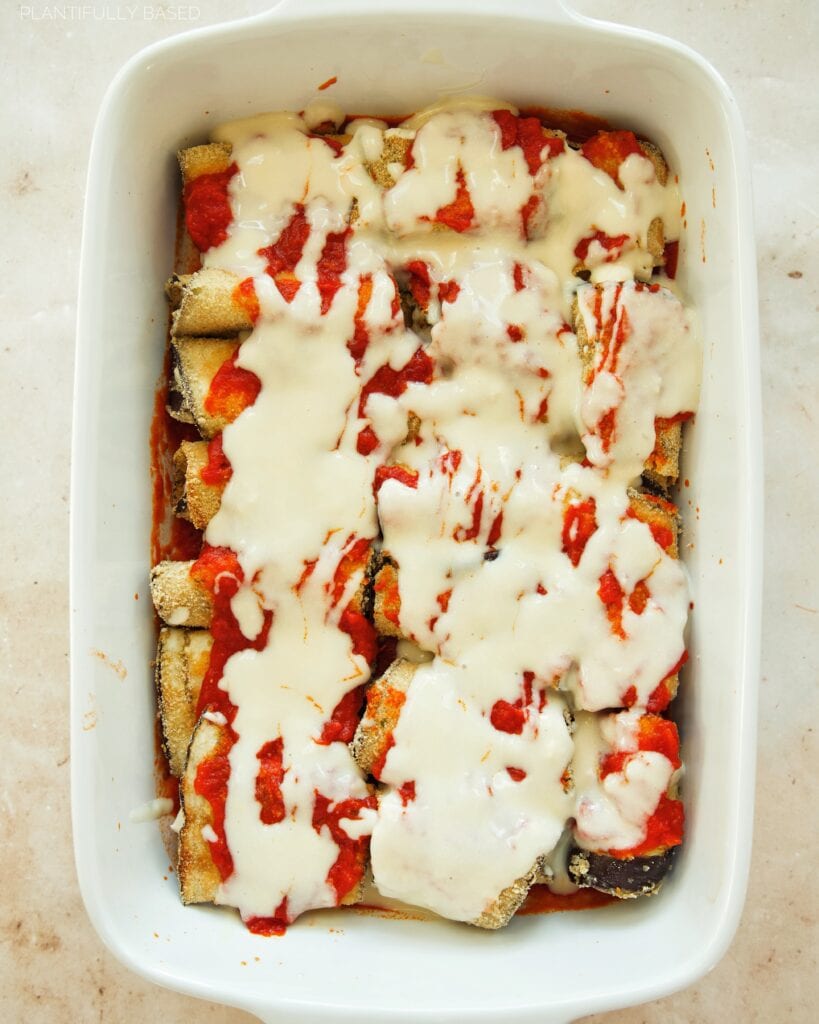Baked Vegan Eggplant Rollatini