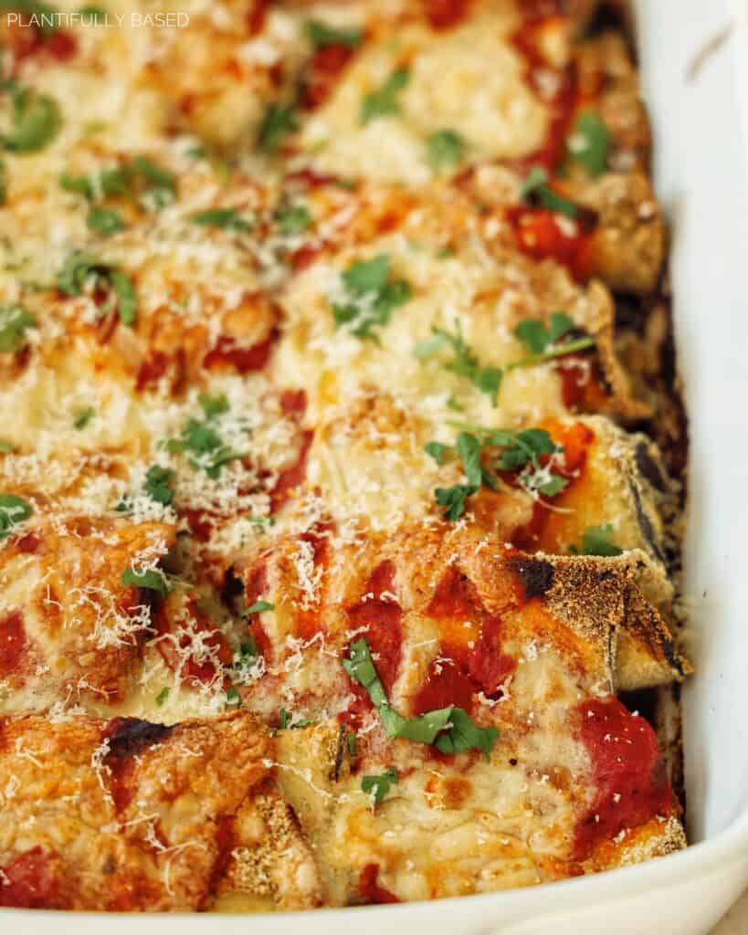 Baked Vegan Eggplant Rollatini