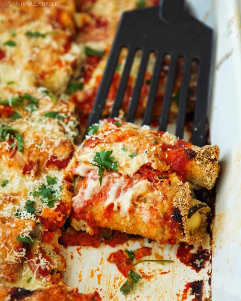 Baked Vegan Eggplant Rollatini