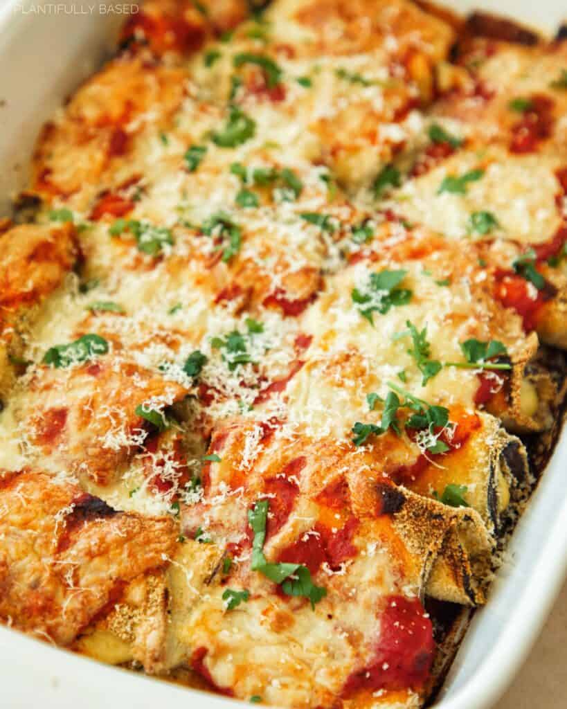 Baked Vegan Eggplant Rollatini