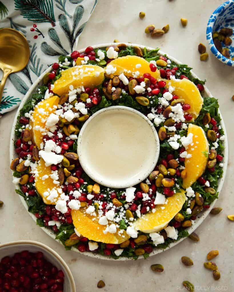 Kale Orange Wreath Salad